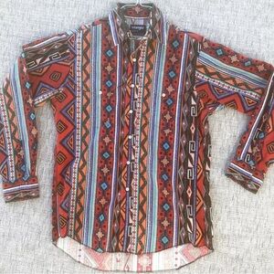 Zach Bryan VTG vintage Wrangler brushpopper Shirt 16x34